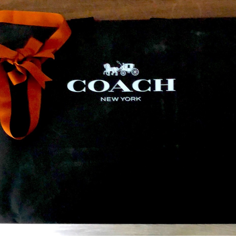 Large Coach paper shopping bag.